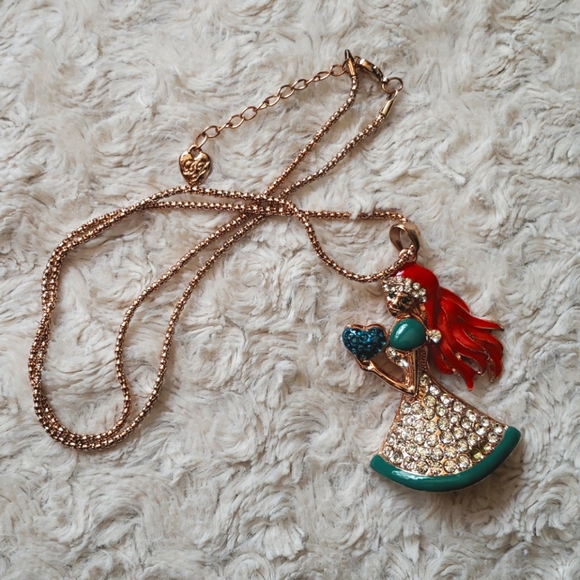 Vintage Betsey Johnson Princess Arial Necklace